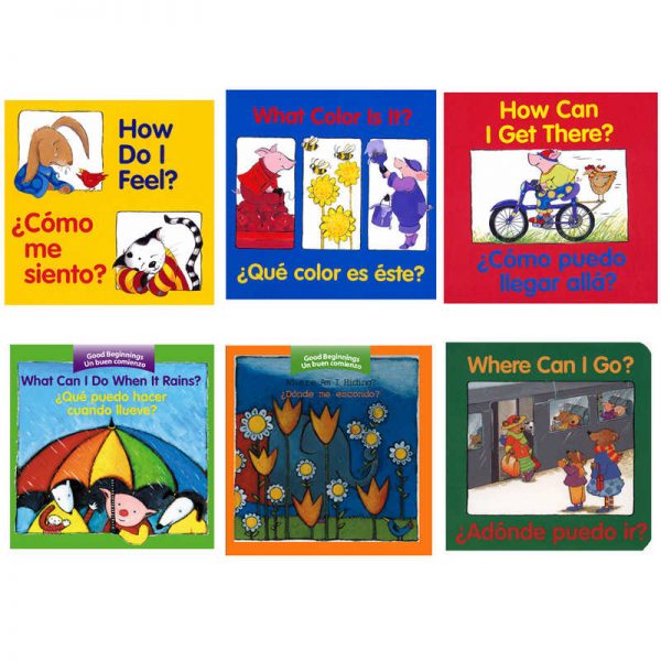 Houghton Mifflin Harcourt Good Beginnings Bilingual Board Books, Set of 6