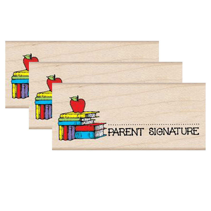 Hero Arts Parent Signature with Apple Stamp, Pack of 3