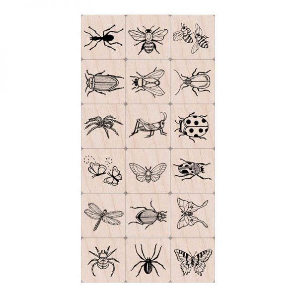 Hero Arts Ink 'n' Stamp Bugs Stamps, Set of 18