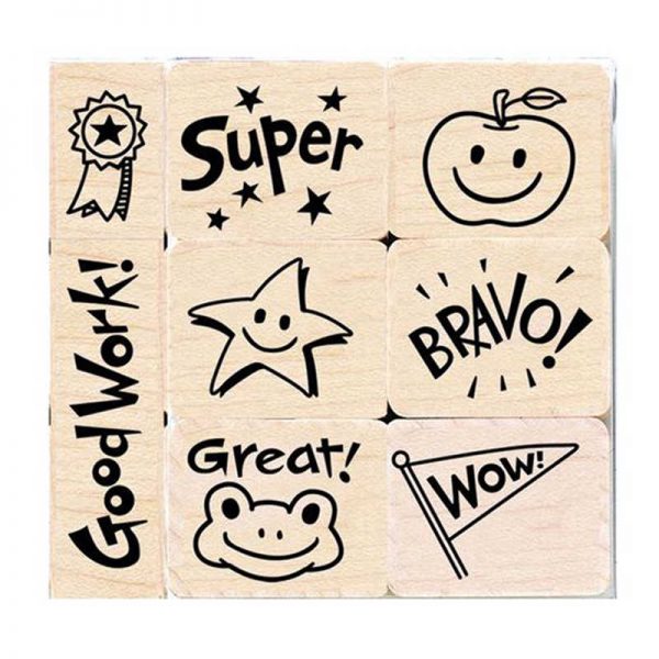 Hero Arts Big 'n' Little Bravo For Teacher, Set of 8