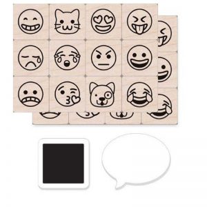 Hero Arts Emoji Icons Stamps Mini Tub, 12 per Set, 2 Sets