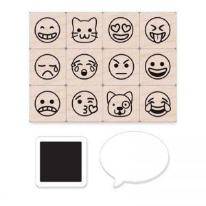 Hero Arts Emoji Icons Stamps Mini Tub, Set of 12