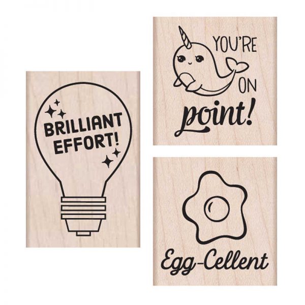 Hero Arts Brilliant Effort Wood Stamps Set