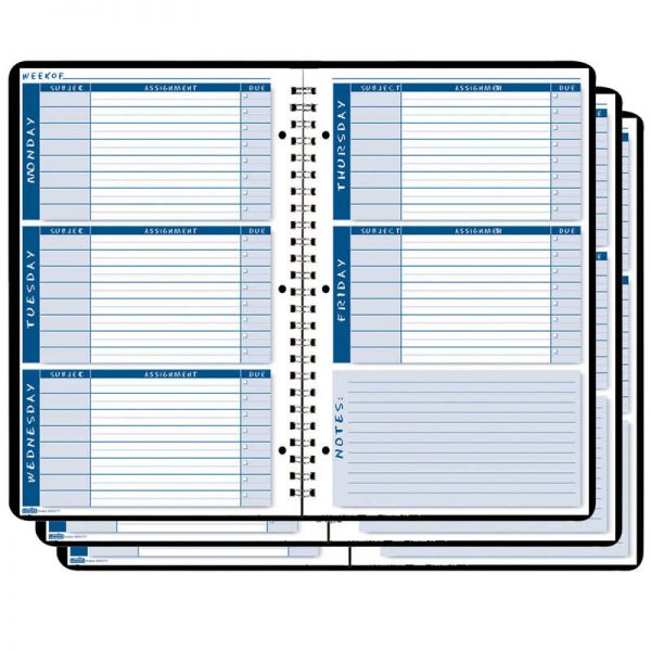 House of Doolittle™ Non-Dated Student Planner/Assignment Book, Pack of 3