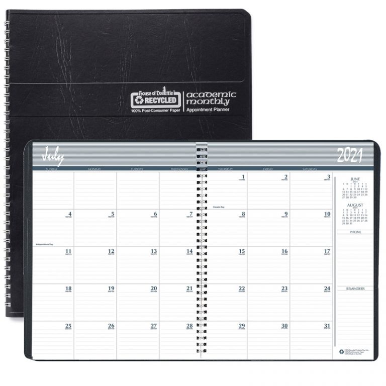 House of Doolittle™ Monthly Academic Planner Book