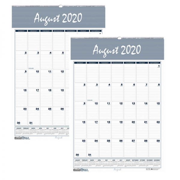 House of Doolittle™ Bar Harbor Academic Wall Calendar, 12" x 17", Pack of 2