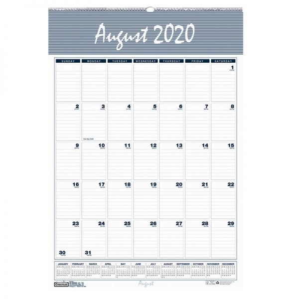 House of Doolittle™ Bar Harbor Academic Wall Calendar, 22"L, 15.5"W