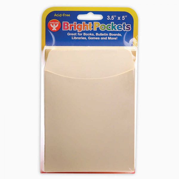 Hygloss® Hygloss Bright Pockets, 3.5" x 5", pack of 40