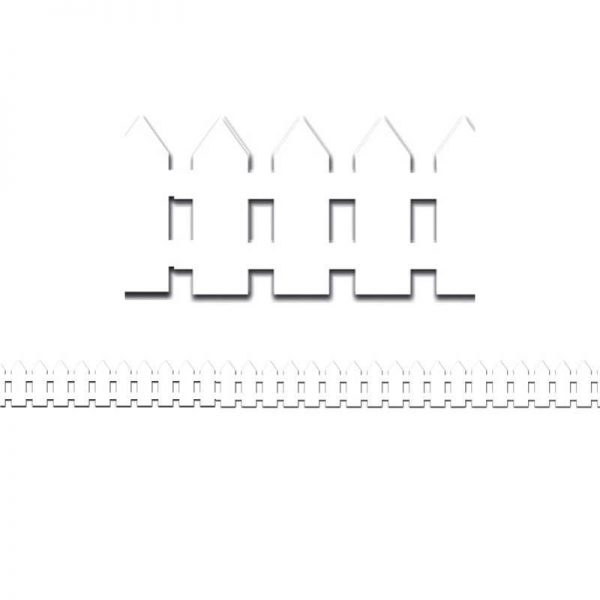 Hygloss® White Fence Border, 12 Strips/36 Feet