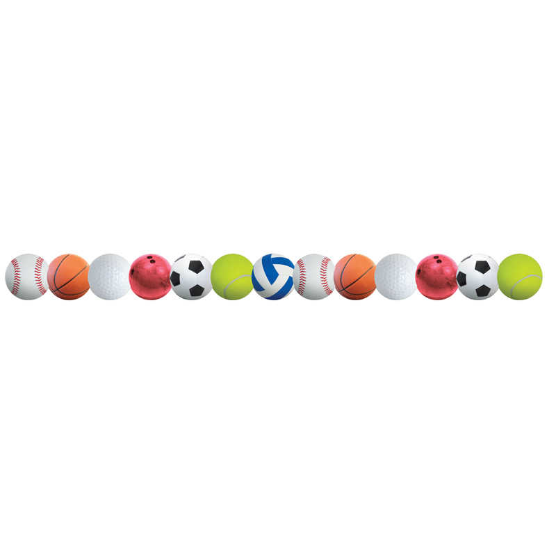 Hygloss® Sports Balls Border, 36 Feet Per Pack, 6 Packs