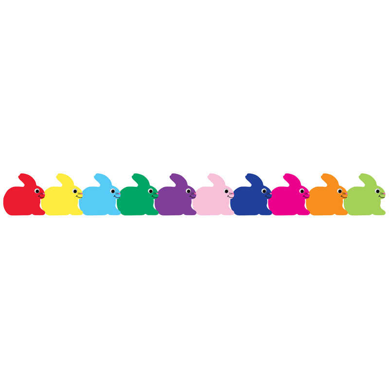 Hygloss® Bunny Die Cut Border, 36 Feet Per Pack, 6 Packs