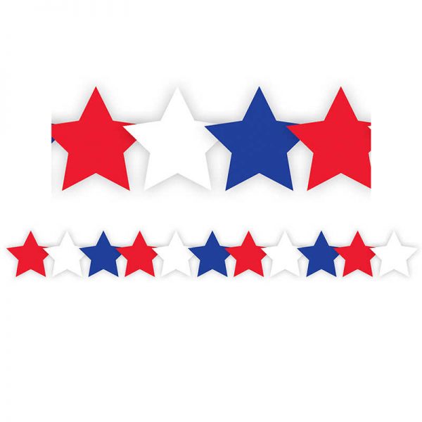 Hygloss® Patriotic Stars Border, 36'