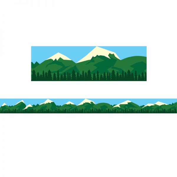 Hygloss Mountain Border, 12 Strips/36 Feet