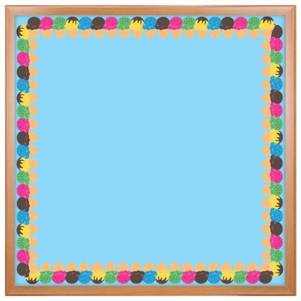 Hygloss® Ice Cream Cone Die-Cut Border, 12 Strips/36 Feet Per Pack, 6 Packs