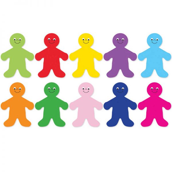 Hygloss® Rainbow People Accents, 7", Pack of 30