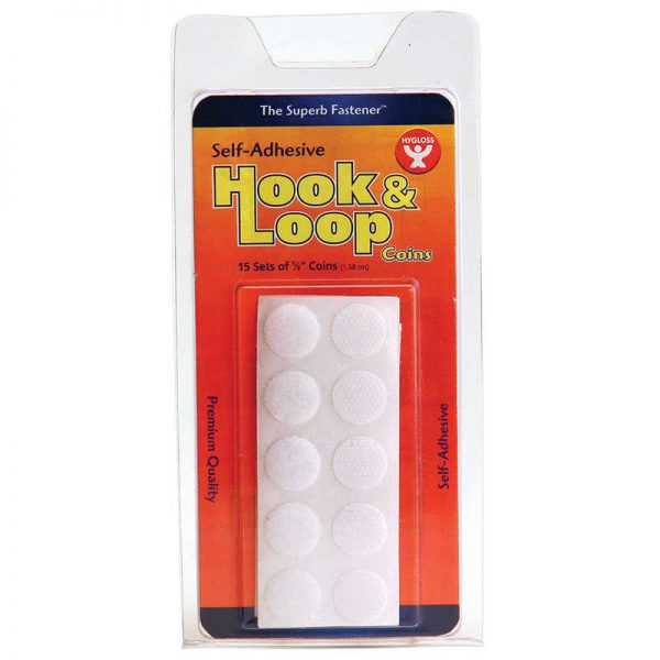 Hygloss® Hook & Loop Coins, 5/8", 15/pkg