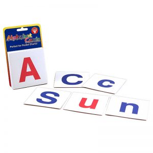 Hygloss® Combo Pack of Upper Case and Lower Case Alphabet Cards, 60 cards