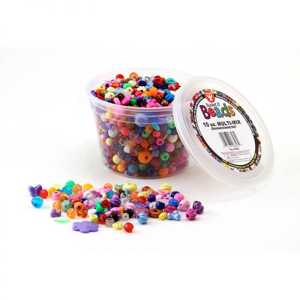 Hygloss® Bucket O' Beads, 10 oz. Multi Mix