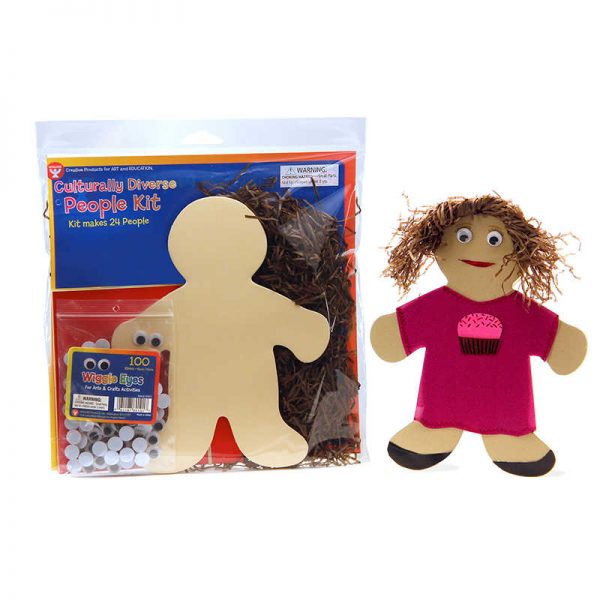 Hygloss® Culturally Diverse People Kit, 7", 24/Pack