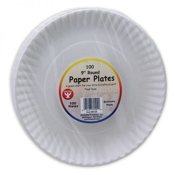 Hygloss® Paper Plates 9" - 100 Pack