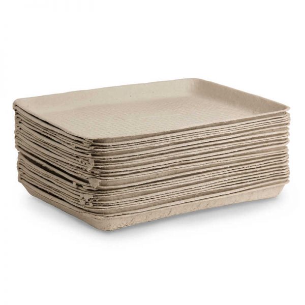 Hygloss® Pulp Collage Trays, 9" x 11", Pack of 25