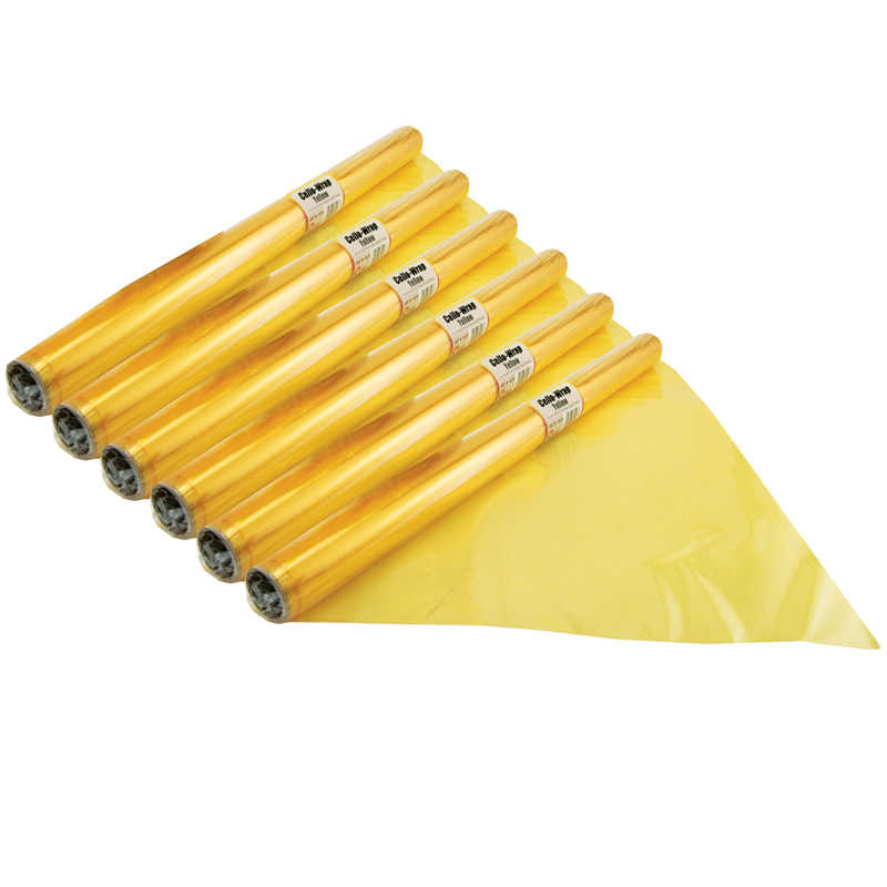 TeachersParadise Hygloss® CelloWrap™ Roll, Yellow, 20" x 12.5', 6