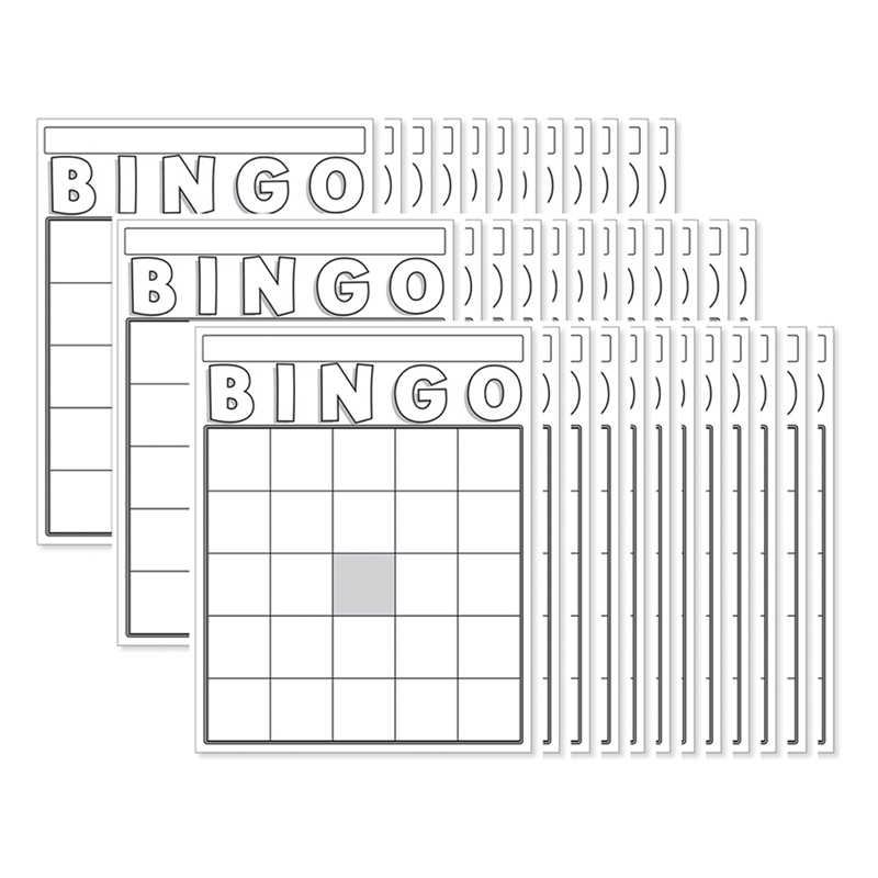 TeachersParadise - Hygloss® Blank Bingo Cards, White - HYG87130