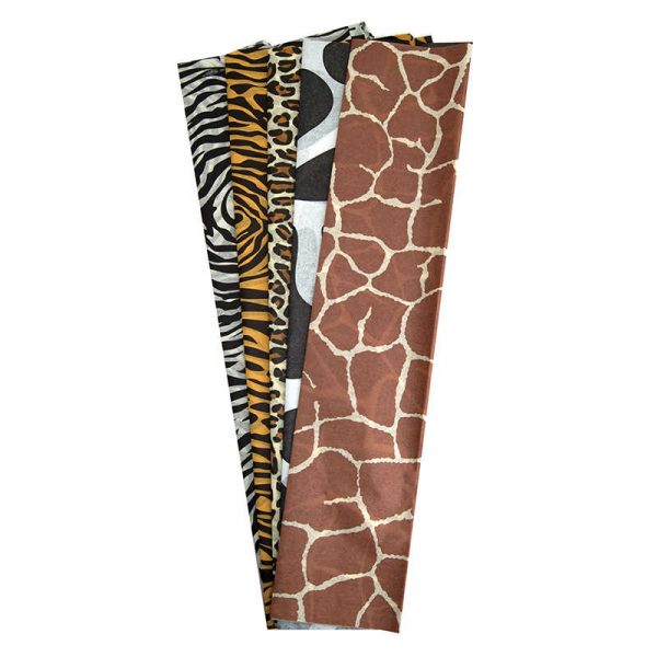 Hygloss® Non Bleeding Animal Skins Designs Tissue Paper, 5 Designs, 20" x 30", 20 Sheets