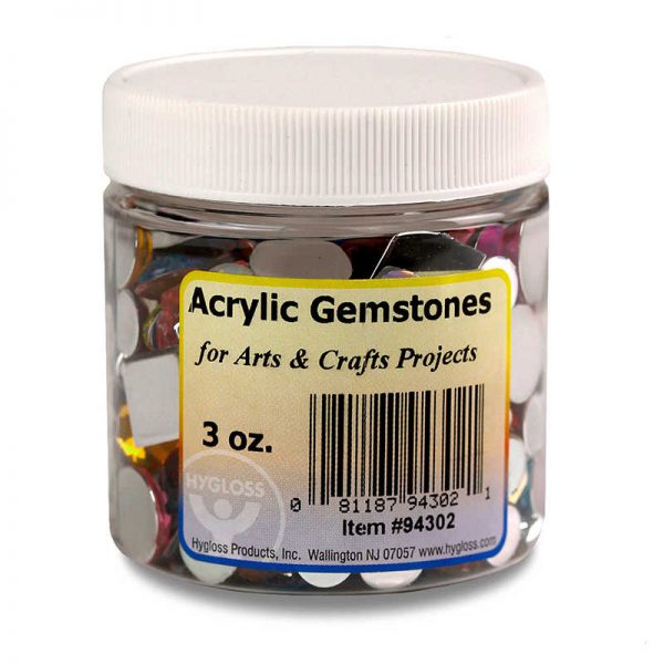 Hygloss® Multicolor Acrylic Gemstones, 3 oz.