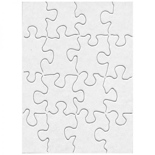 Hygloss® Compoz-A-Puzzle®, 4" x 5 1/2" Rectangle, 16 pieces