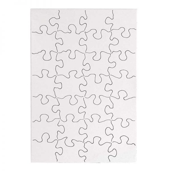 Hygloss® Compoz-A-Puzzle®, 5 1/2" x 8" Rectangle, 28-Piece, Pack of 24
