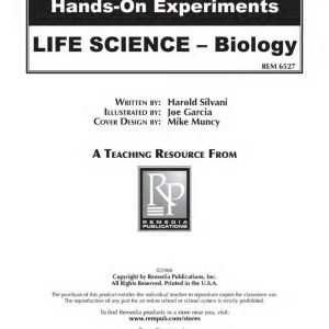 Hands-On Experiments LIFE SCIENCE – Biology by Remedia Publications – REM6527