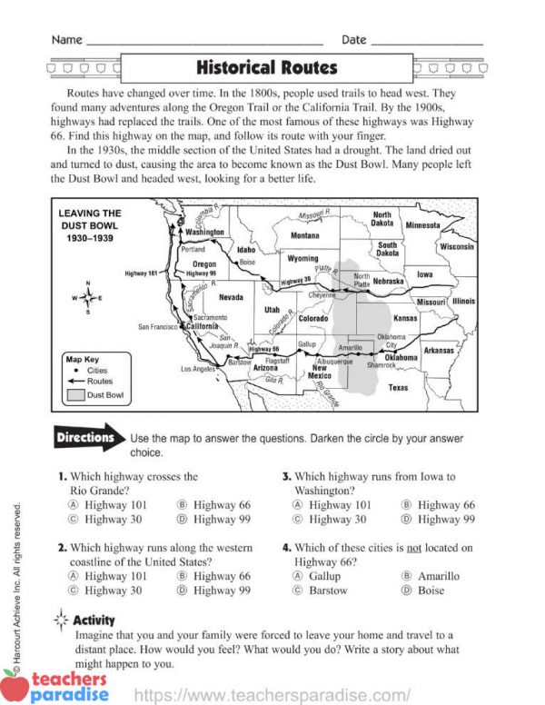 Historical Routes by Harcourt Achieve Inc. - TeachersParadise