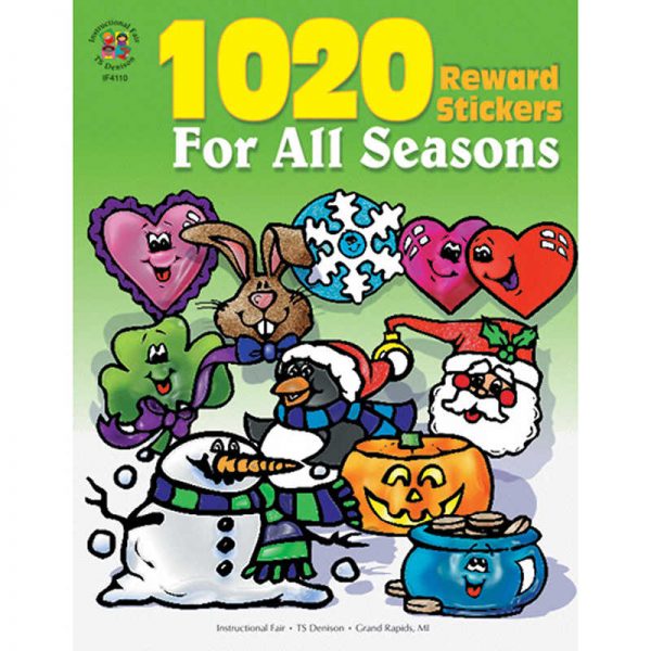 Carson Dellosa Education 1020 Reward Stickers For All Seasons Sticker Book Grade PK-6 Paperback