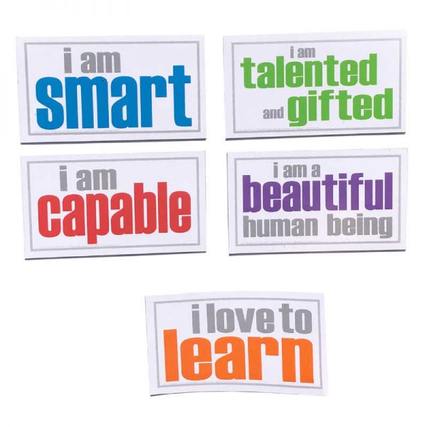 INSPIRED MINDS Self-Esteem Magnets, Pack of 5