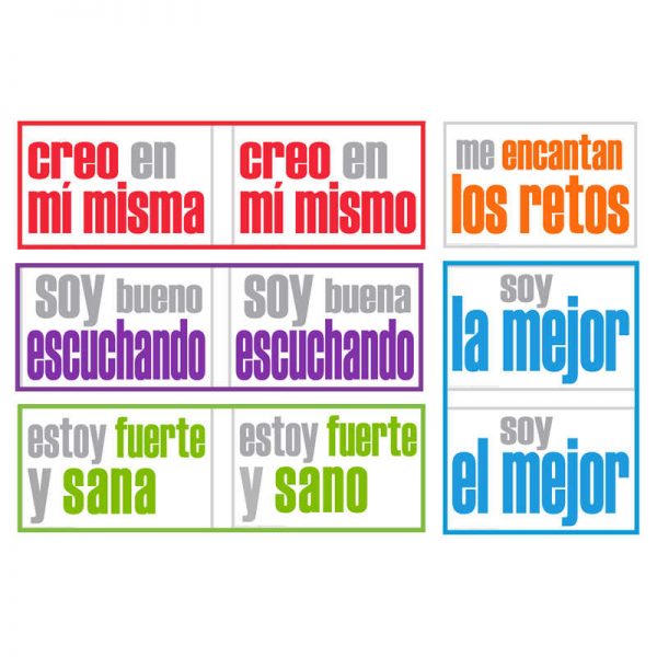INSPIRED MINDS Positivity Posters, Spanish, Pack of 5