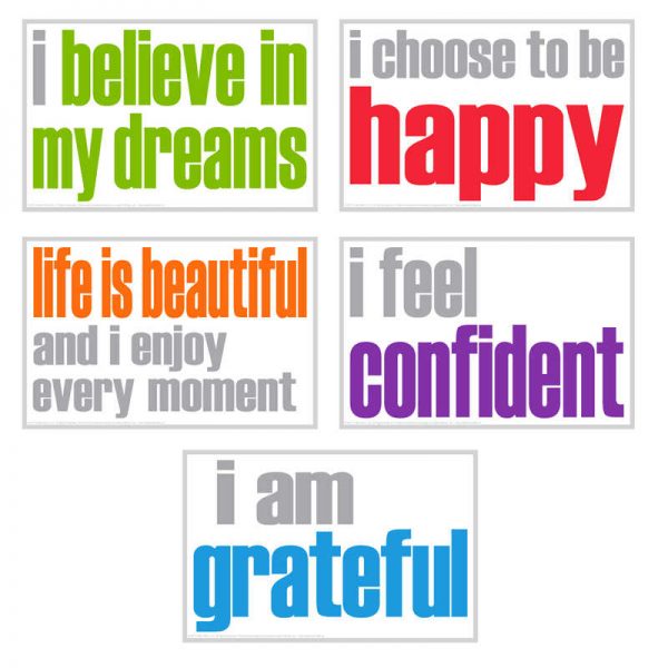 INSPIRED MINDS Confidence Posters, Pack of 5