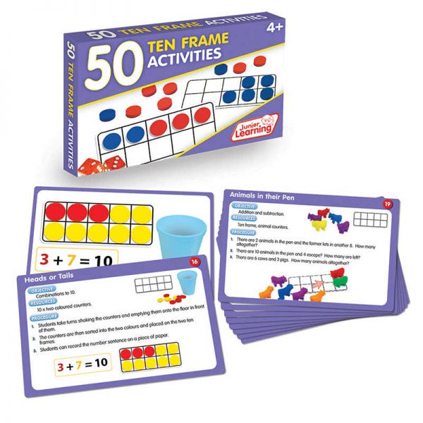 Junior Learning® 50 Ten Frame Activities