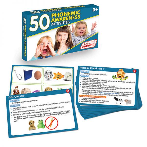 Junior Learning® Language Arts Activity Cards, Phonemic Awareness