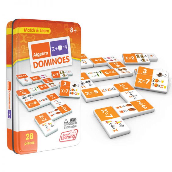 Junior Learning® Algebra Dominoes, 2 Sets