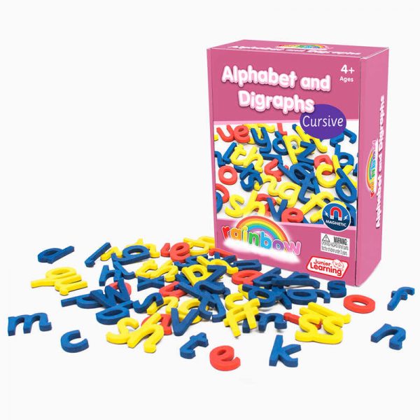 Junior Learning® Rainbow Alphabet and Digraphs, Cursive