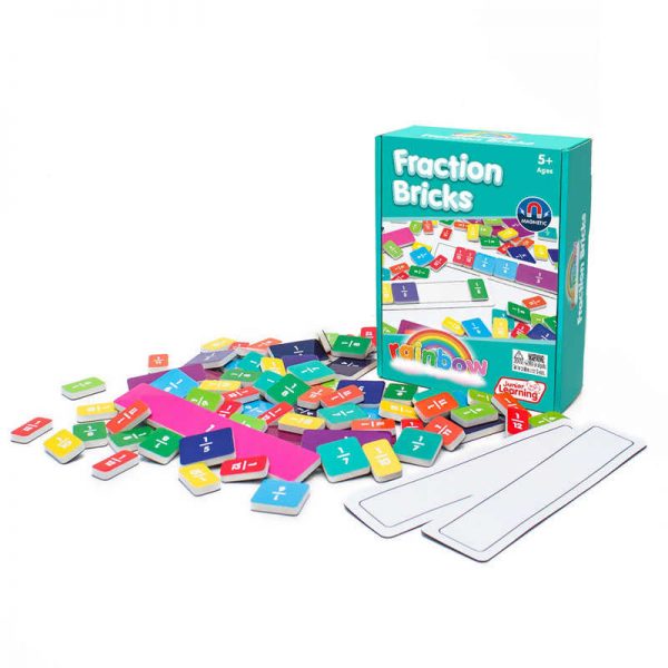 Junior Learning® Fraction Bricks, 78 Pieces
