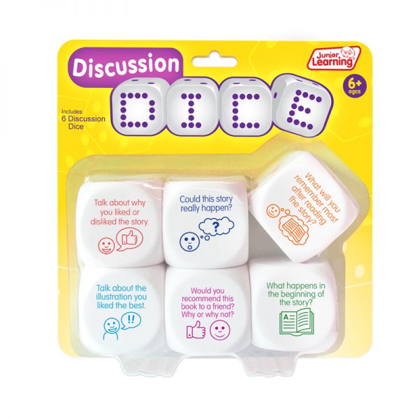 Junior Learning® Discussion Dice, Set of 6