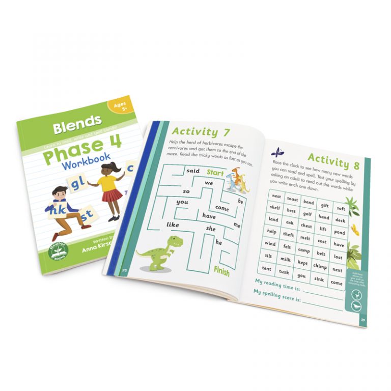 Junior Learning® Phase 4 Blends Workbook