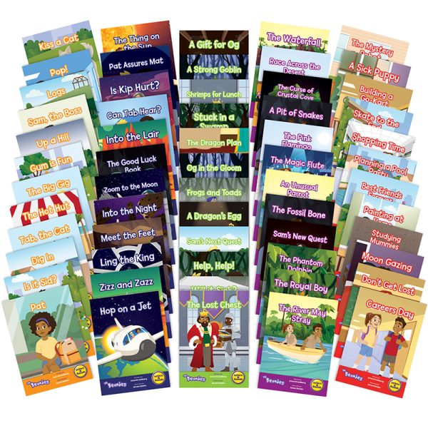 Junior Learning Letters & Sounds The Beanies Boxed Set, Set of 60