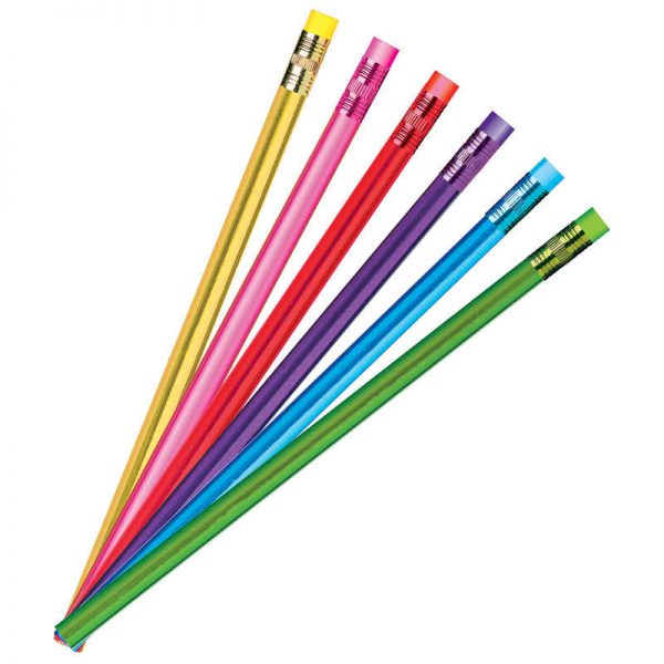 Moon Products Metallic Glow Pencils, Assorted Colors, 12 Count