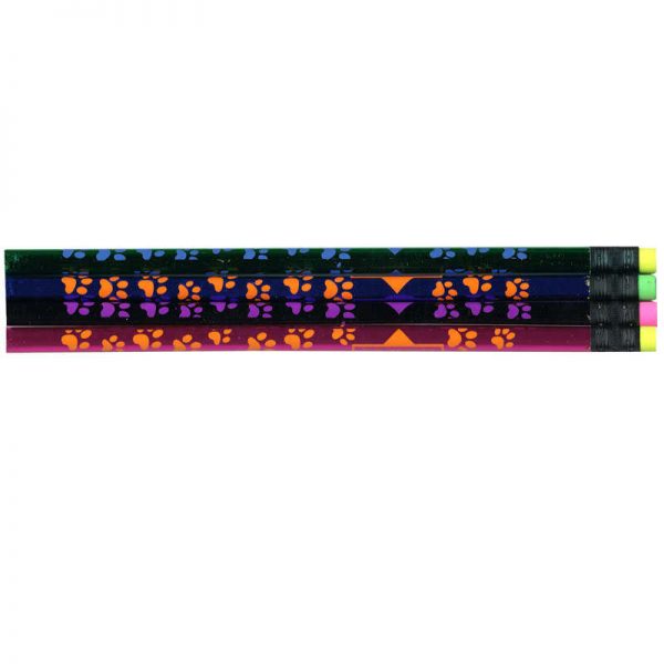 Moon Products Thermo Paw Prints Pencil, Assorted Colors, Pack of 144