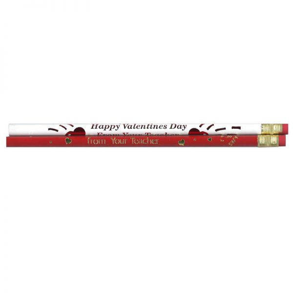 Moon Products Happy Valentine's from Your Teacher Pencils, Dozen