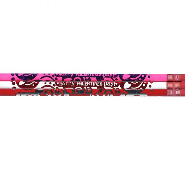 Moon Products Happy Valentine’s Day Pencils, Assortment, Pack of 12