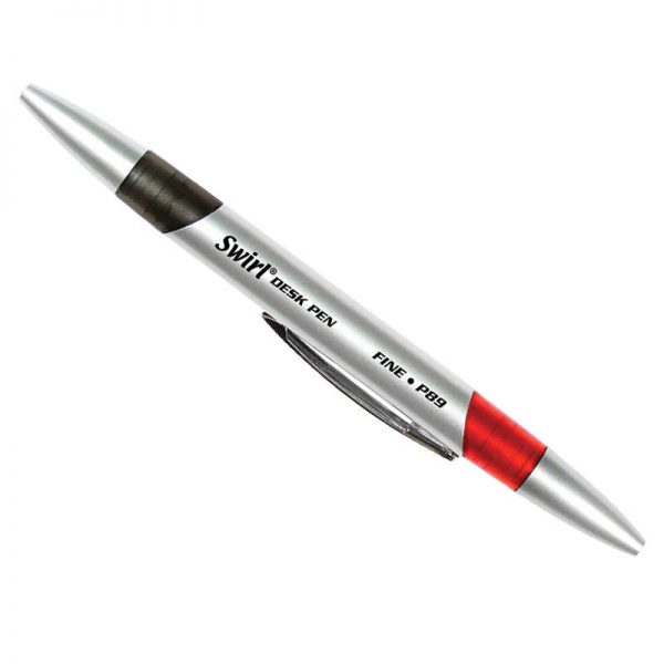 Moon Products Swirl Ink Pens, Red/Black Combo, 12 Pack
